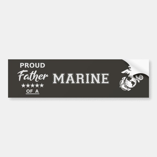 Bumper Sticker (Proud Far i en MARINE) Bildekal (Framsidan)