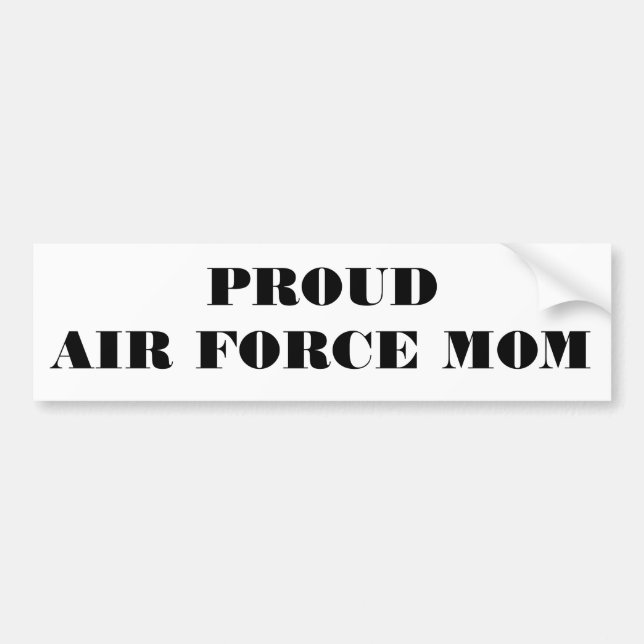 Bumper Sticker Proud Luft Force Mamma Bildekal (Framsidan)