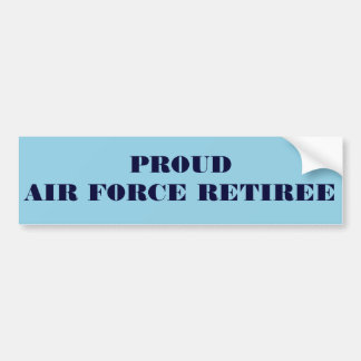 Bumper Sticker Proud Luft Force Retiree Bildekal