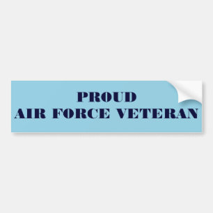Bumper Sticker Proud Luft Force Veteran Bildekal