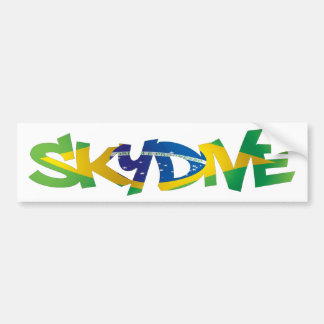 BUMPER STICKER SKYDIVE BRAZIL BILDEKAL