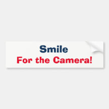 Bumper Sticker - Smile för kameran