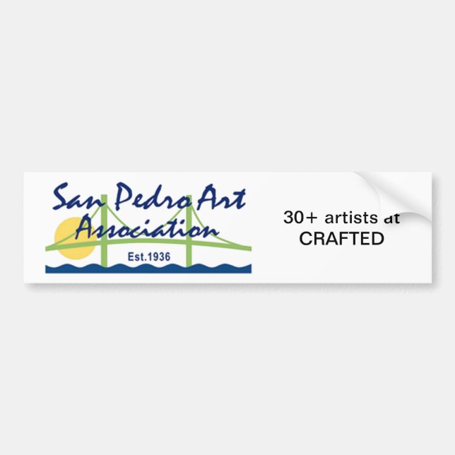 Bumper Sticker - SPAA-Logotyp 30 plus artister Bildekal (Framsidan)