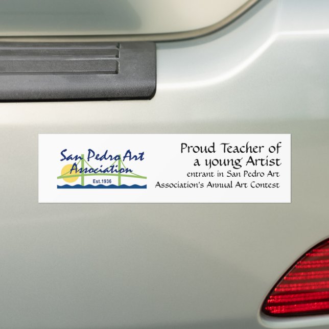 Bumper Sticker - SPAA-Logotyp och profadelärare Bildekal (På Bil)