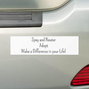 Bumper Sticker Spay och Neuter Bildekal