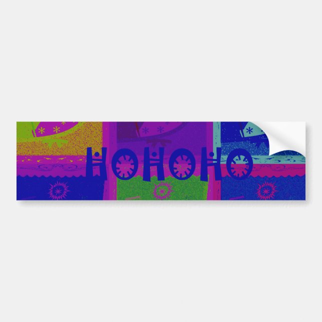Bumper Sticker Speciell Santa Ho Hoho Pop Art färg Bildekal (Framsidan)