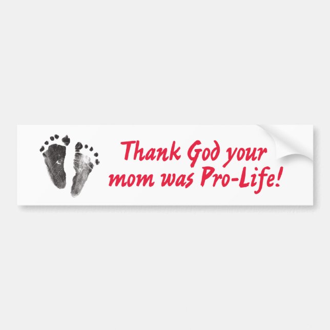 bumper_sticker_thank_God Bildekal (Framsidan)