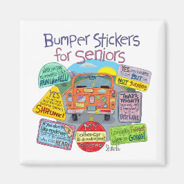Bumper Stickers for Seniors Magnet