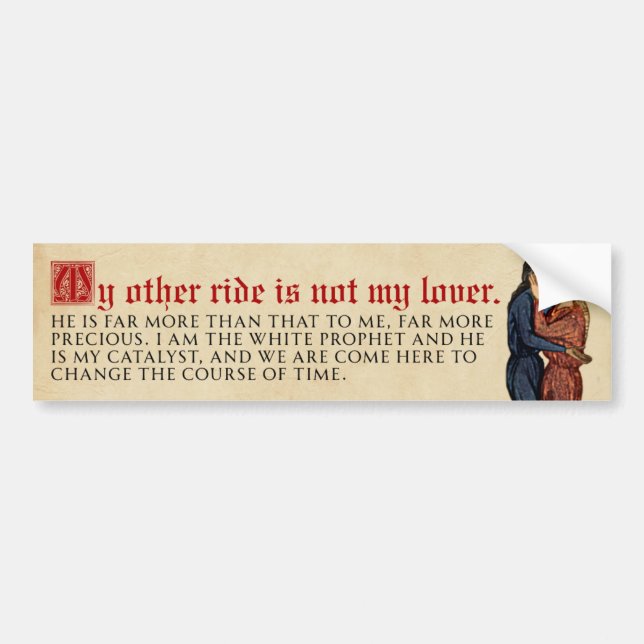 Bumpersticker för helt normala relationer bildekal (Framsidan)