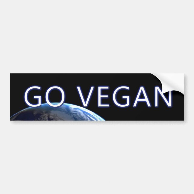 bumpersticker-VEGAN3 Bildekal (Framsidan)