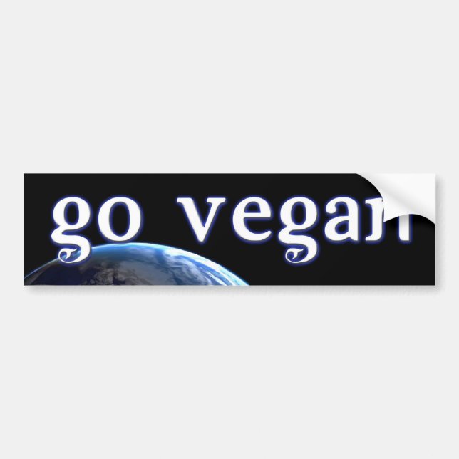 bumpersticker-VEGAN5 Bildekal (Framsidan)