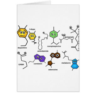 Bumpy Neurotransmitters Hälsningskort