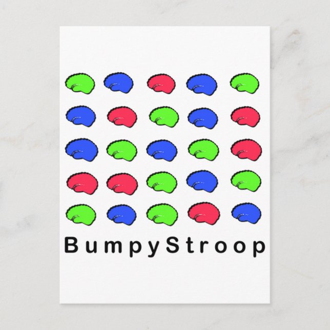 Bumpy Stroop Vykort (Framsida)