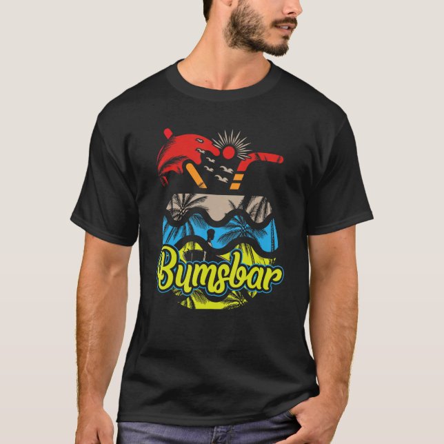 Bumsbar party utrustningssommar på Mallorca T Shirt (Framsida)