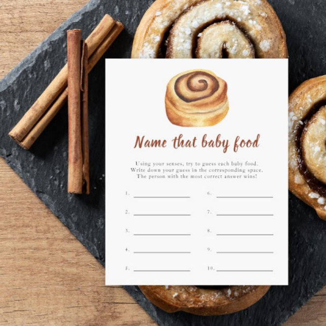 Bun baby shower - Gissa det bebis-maten (Skapare uppladdad)