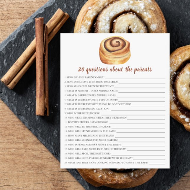 Bun babydusch - 20 frågor om förälder (Skapare uppladdad)