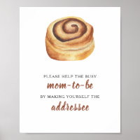 Bun babydusch hjälper upptagaren Busy Mamma till B
