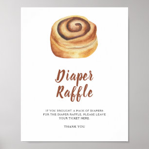 Bun babydusch - poster av blöjraffel