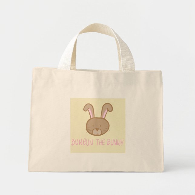 Bun Bun the Bunny Tote Bag Mini Tygkasse (Framsidan)