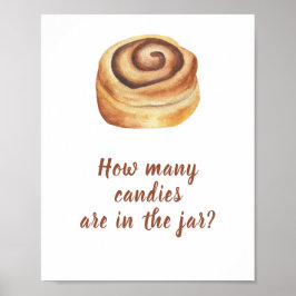 Bun cinnamon - gissa hur många candies i burk poster