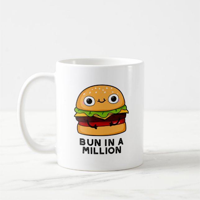 Bun i en miljonerung Burger Pun Kaffemugg (Vänster)