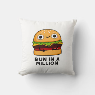 Bun i en miljonerung Burger Pun Kudde