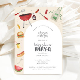 Bun i Oven Baby Shower BabyQ-inbjudan Inbjudningar
