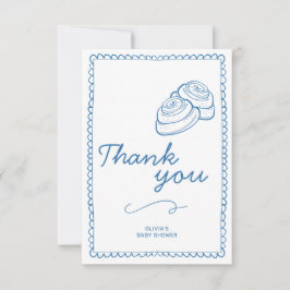 Bun i Oven Baby Shower Rustic Tack Kort