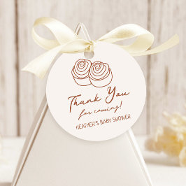 Bun i Oven Bakery Baby Shower-Tacken Gåvor Etiketter