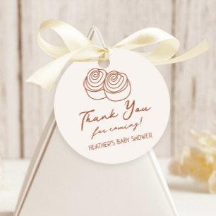 Bun i Oven Bakery Baby Shower-Tacken Gåvor Etiketter