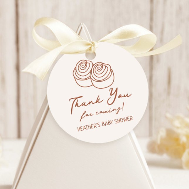 Bun i Oven Bakery Baby Shower-Tacken Gåvor Etiketter (Skapare uppladdad)