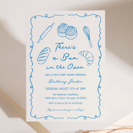 Bun i Oven Bakery Boy Shower Inbjudningar
