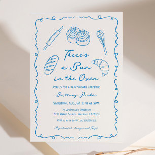 Bun i Oven Bakery Boy Shower Inbjudningar