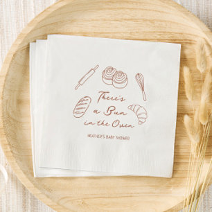 Bun i Oven Bread Baby Shower Pappersservett