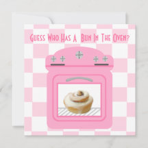 Bun i Oven Flicka Rosa Baby Shower