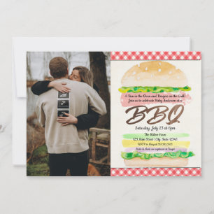 Bun i Oven och Burgers på Grill Baby BBQ Inbjudningar
