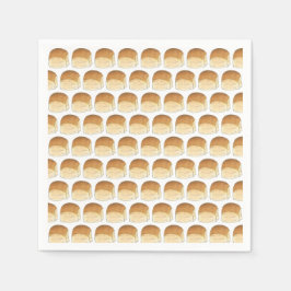 Bun i ugn Bread Middag Rolls Baby Shower Pappersservett