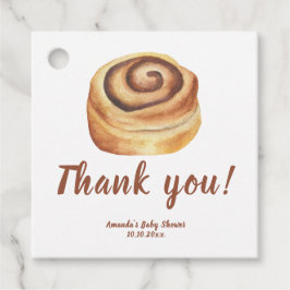 Bun i ugnen Baby Shower Tack. Gåvor Etiketter