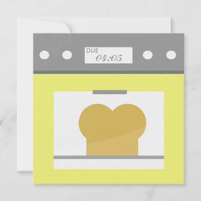 Bun i ugnen inbjudningar (Framsida)