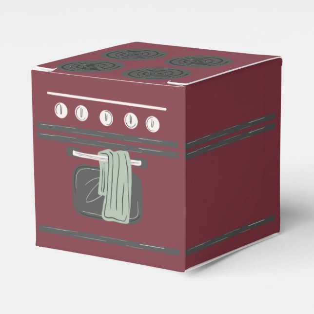 Bun i ugnens party-dekoration presentaskar (Framsidan Sidan)