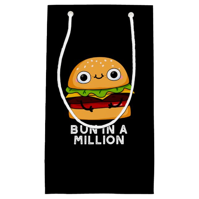 Bun in a Million Funny Burger Pun Mörk BG (Framsidan)