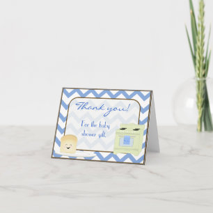Bun in i Oven Blue Tackkort