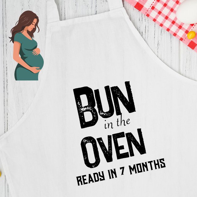 Bun in i Oven Funny Gravid Förkläde (Skapare uppladdad)