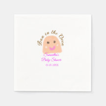 Bun in i ugnsbeige provdoppning babydusch rosa br