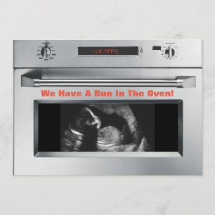 Bun in Oven Gravid Notification Meddelande