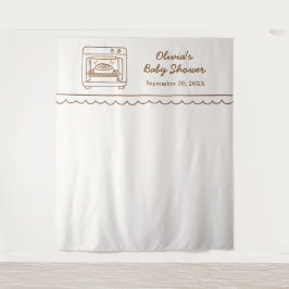 Bun in the Oven Baby Shower Backdrop