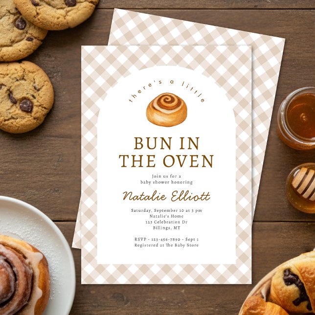 Bun In The Oven Baby Shower Inbjudningar (Skapare uppladdad)