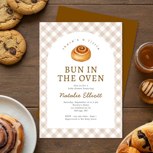 Bun In The Oven Baby Shower Inbjudningar (Skapare uppladdad)