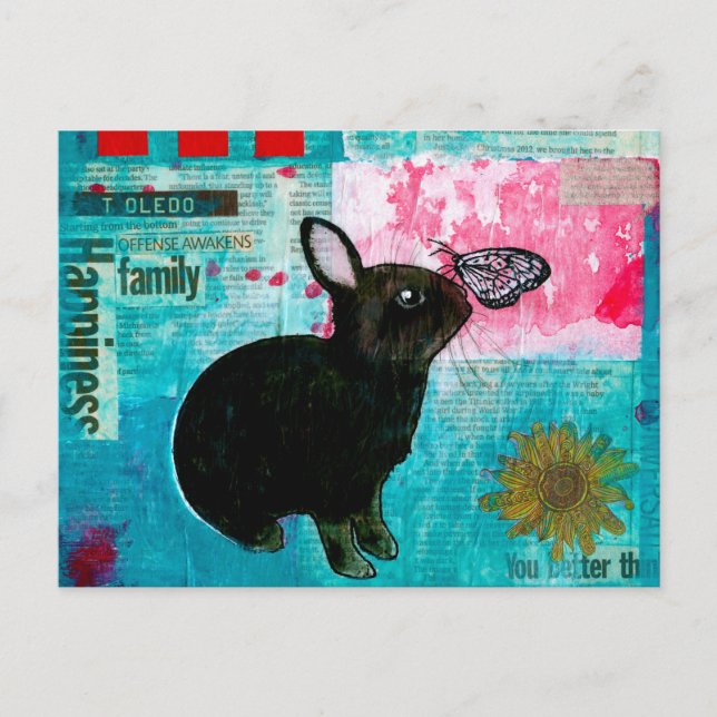 BUN N BUTTERFLY VYKORT (Framsida)