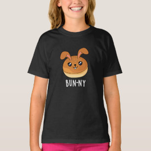 Bun-ny Funny Bunny Rabbit Bun Pun Mörk BG T Shirt